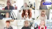 Она заставляет его кончить в ее молодую киску на встрече Zoom 