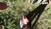 Встретил сводную сестру в парке, а она начала делать мне минет на людях - cxlila 